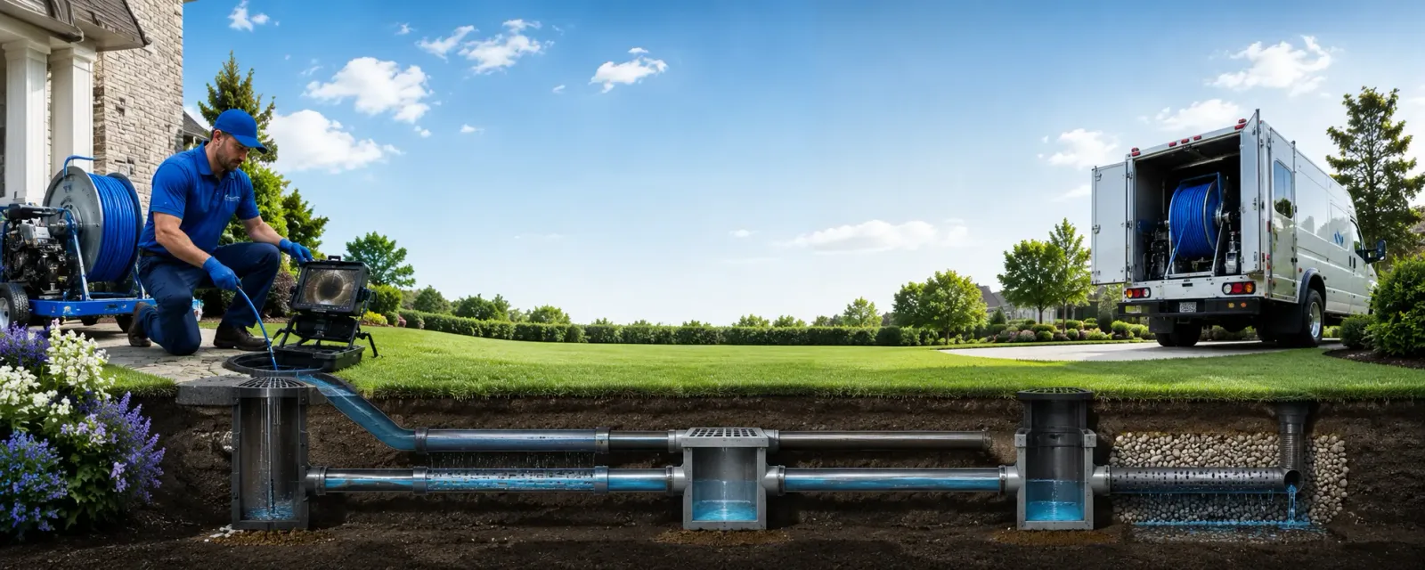 Outdoor drain cleaning information for Cannon Ball, ND